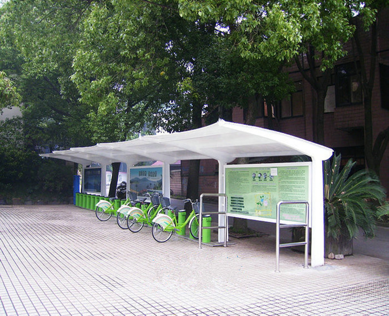 钢结构自行车雨棚
